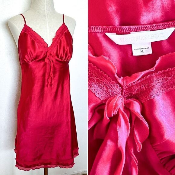 Victoria's Secret Other - Victoria Secret Red Silky Nightgown M